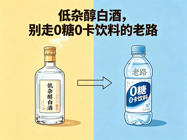 低杂醇白酒，别走0糖0卡饮料的老路